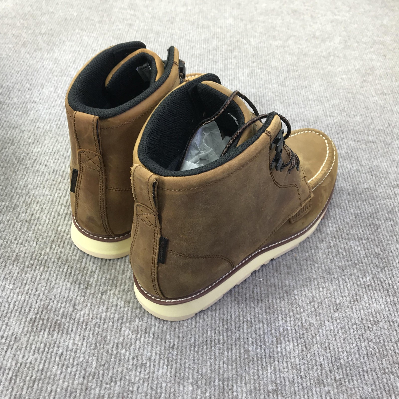 Brunt Marin Boots Mens Size 13 Brown Leather Moc Toe Work EH ASTM F2892-18