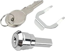 Silver Universal Stainless Steel Toolbox Lock Set with 180  Rotation   4 Pieces
