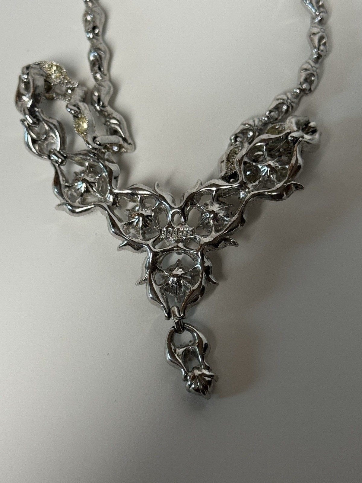 Vintage Bogoff Rhinestone Necklace And Earrings S… - image 7