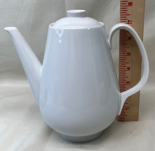 Rosenthal All White Secunda Coffee Pot Germany - Picture 9 of 9