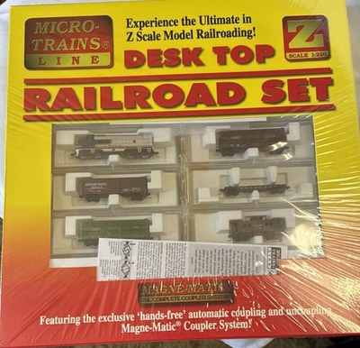 #ad Micro Trains Line Southern Pacific Z Scale Desk Top Railroad New In Sealed Box $225.00