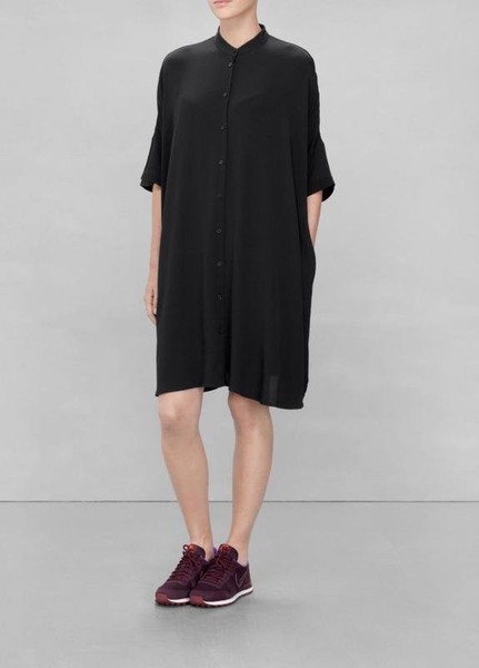 Women & Other Stories Dress Black Viscose 32 / XXS
