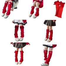 Christmas Bowknot Socks for School Dress Toddler Festive Slouchy Leg Warmers