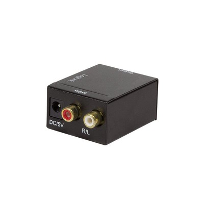 LogiLink Toslink analog L/R Koaxial Digital-Audio-Konverter Adapter Wandler