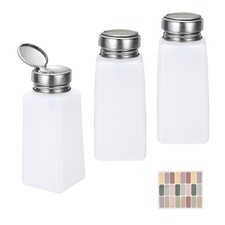 3Pcs 250ml/8.4oz Solvent Alcohol Dispenser for Acetone Cleanser White