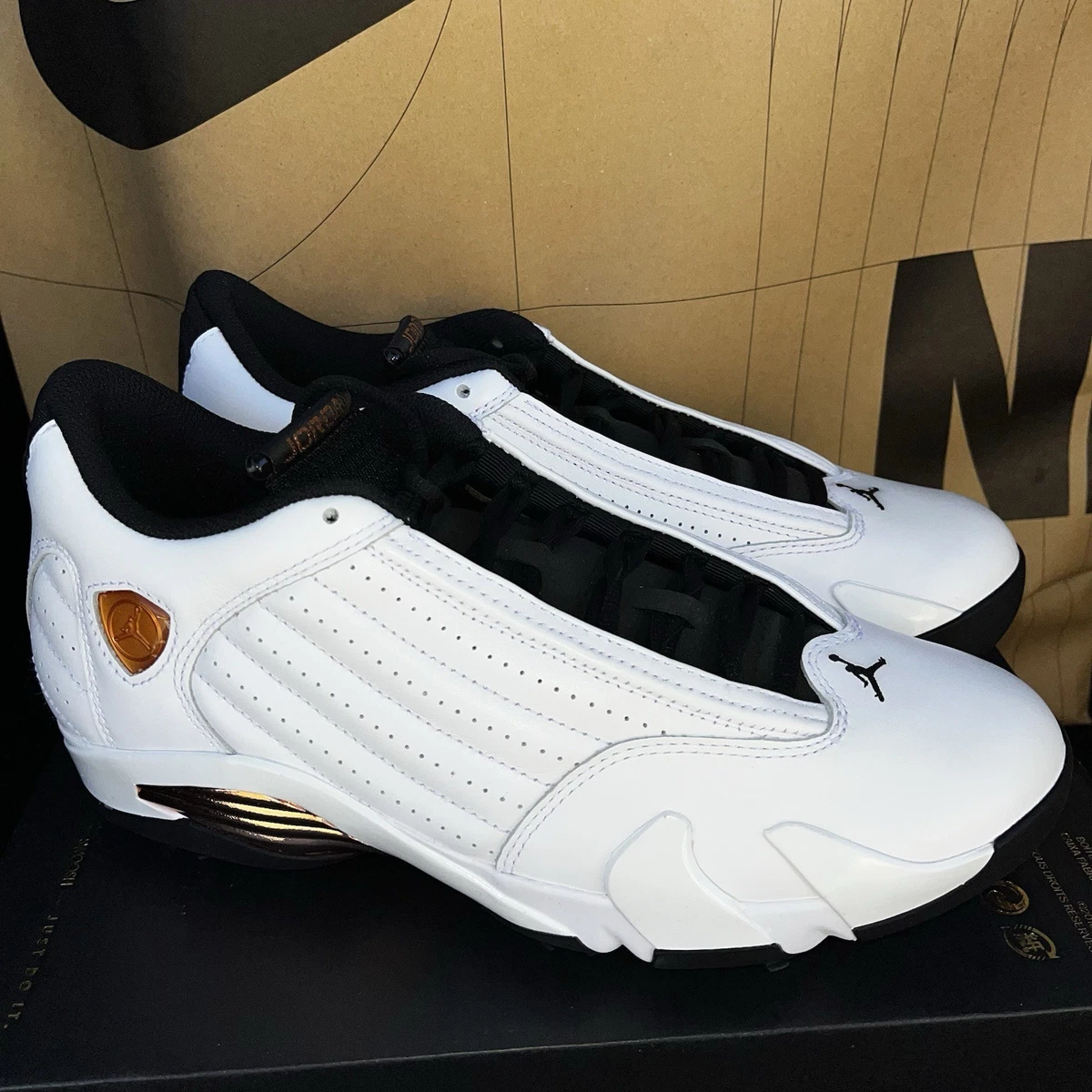 NEW Nike Air Jordan 14 Golf US Open White Copper NBY HV4813 100