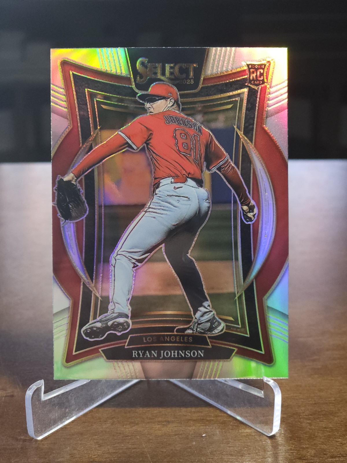 2025 Panini Select - Concourse Ryan Johnson #47 Silver Prizm (RC) Angels