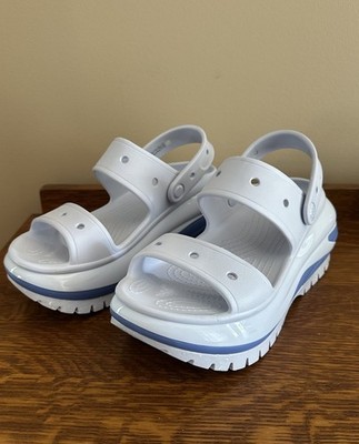 Crocs Classic Mega Crush Sandal Platform Dreamscape Gray & Blue Women 8 /Men 6