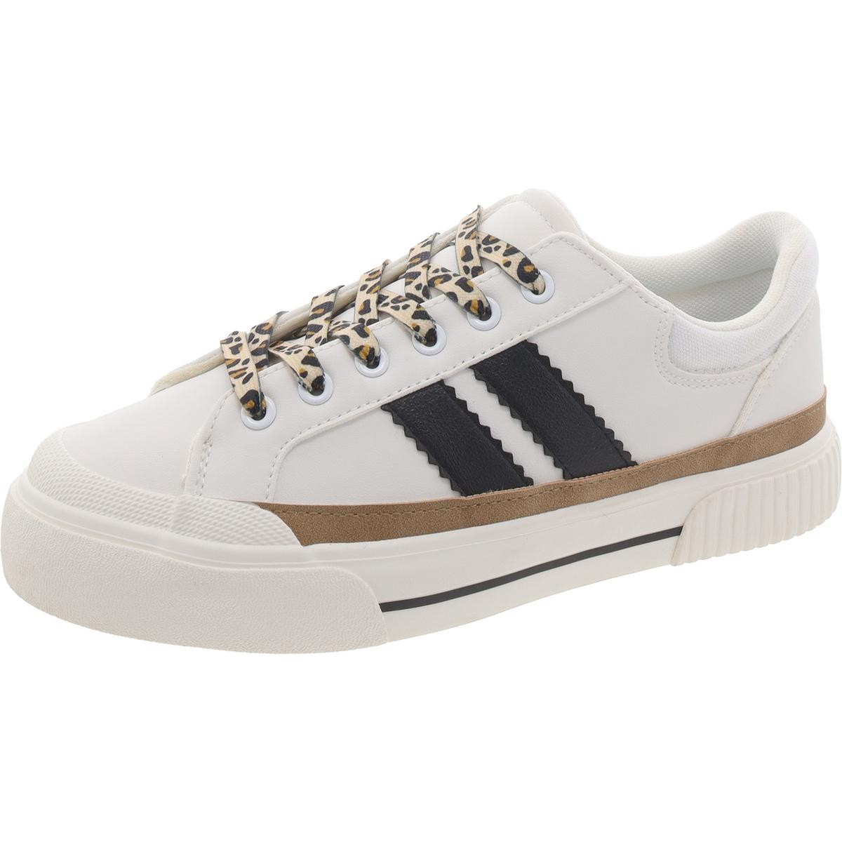 Повседневные и модные кроссовки Hey Girl Womens B/W Trainer 8 Medium (B, M) BHFO 9824