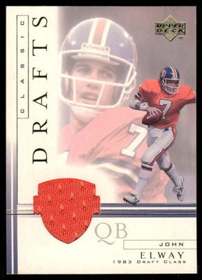 #ad 2001 Upper Deck #JE CD John Elway Classic Drafts Jerseys $7.00