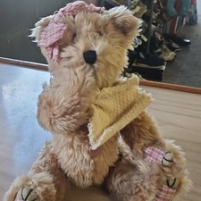 Brown & Beige Plush Teddy Bear With Clothes, ...