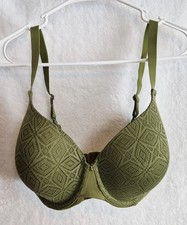 Auden Women's The Icon Full Coverage T-Shirt Bra Green Size 36DDD Convertible