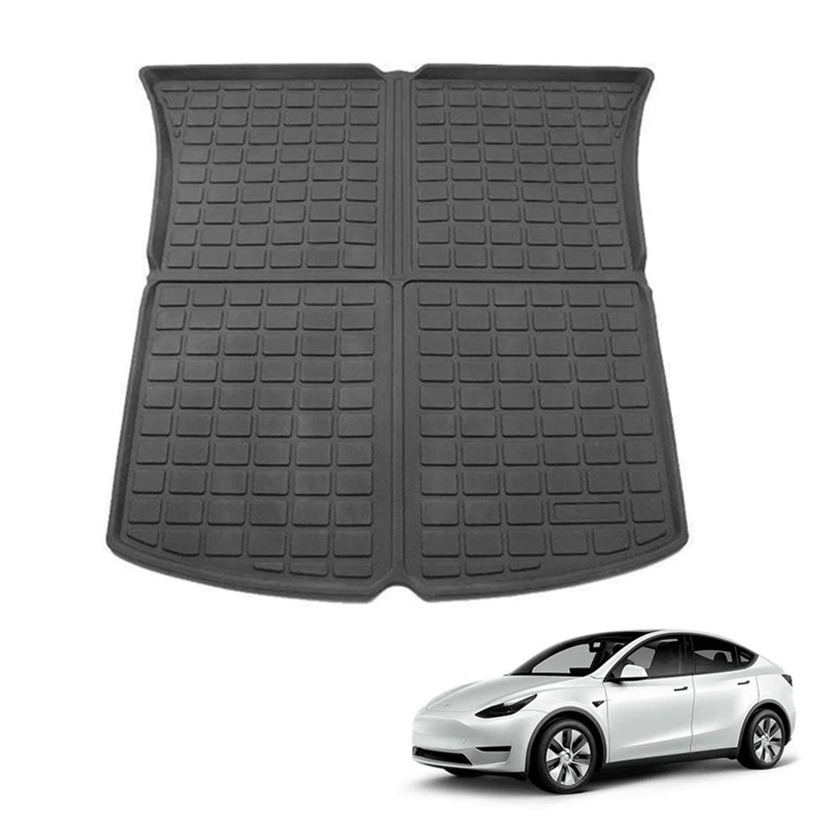 Boot Liner Fit For Tesla Model Y 2022-2024 TPE Car Cargo Trunk Protector Mat RHD