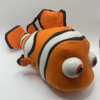 2002 Disney Finding Nemo 13'' HIGH FIVE TALKING NEMO Plush Clown Fish Hasbro PIXA