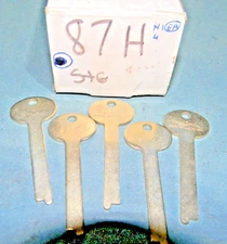 Lot of 5  - S & G  Safe Deposit Flat 87H  Sargent Greenleaf Key Blank   box 106