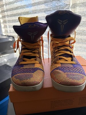 Nike Kobe 9 Elite High Top FlyKnit Team Showtime 630847-500