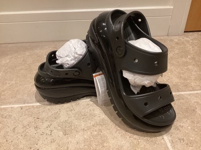 Crocs Mega Crush Sandale BRANDNEU M5/W7 US 4-5UK SCHWARZ