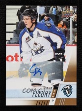 2017-18 Upper Deck CHL Auto Cale Fleury #44 Auto 14jr