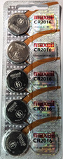 5 PK CR2016 MAXELL MADE IN JAPAN DL2016 ECR2016 GREAT EXP 01/2030 FREE SHIP