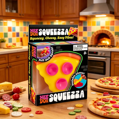 Schylling Needoh pizza Stress Relief Squishy Cube Sensory Fidget Cube Anti-Anxie
