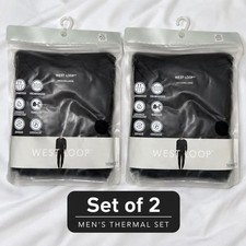 West Loop Men’s Thermal Underwear Sets Black M/L NWT Lot of 2West L