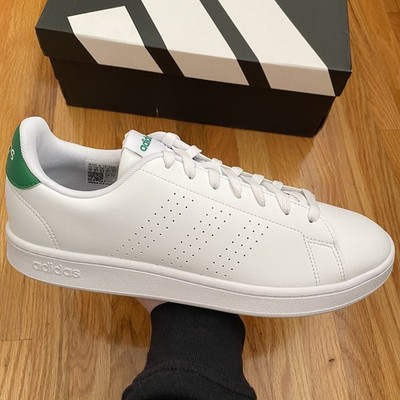 Adidas Advantage Men s Sneakers Size 11 White/Green Shoes F36424