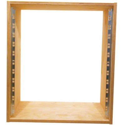 MUSIC STORE Studiorack 8HE Birke Bausatz Unlackiert Verst. Alu-Schienen 18mm