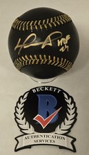 David Ortiz HOF Signed Black Official MLB Baseball Beckett Auto Boston Red Sox 