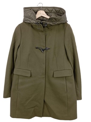 FAY Kapuzenmantel Damen Mantel Gr. DE 40 dunkelgrün Casual-Look