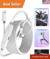 Durable 16FT USB 3.0 to USB C Cable with Reinforced Connector - Ideal for VR Use
