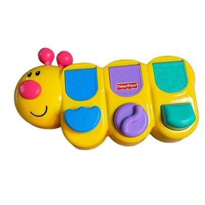 Fisher-Price Brilliant Basics Pop-Up Caterpillar Yellow Activity Toy W1707