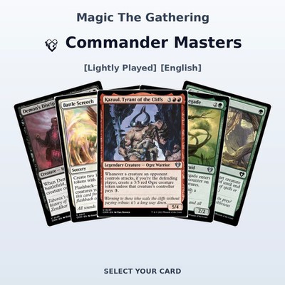 Magic The Gathering Commander Masters - Select Your Cards (LP)
