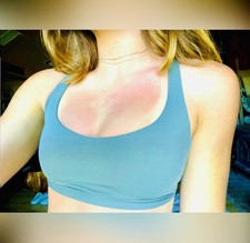 CRZ YOGA Women's Strappy Yoga Padded Sports Bra Size small excellent condition