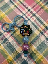 Teacher Pencil Keychain Handmade Quality Beads Collect Them