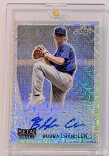 🔥2021 Leaf Metal Draft Bubba Chandler 1990 Leaf Auto Silver Mojo  Pirates