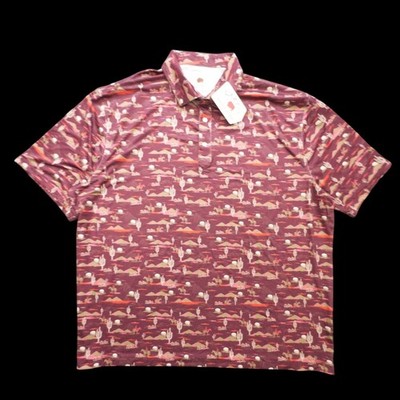 Lazy J Ranch Wear Polo Shirt XXL Western Desert Print Stretch Snap New