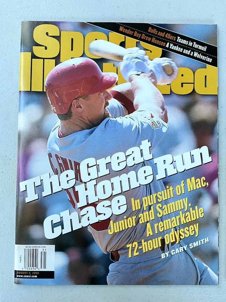 1998 NEWSSTAND Home Run Chase Sports Illustrated Mark McGwire Sammy Sosa Mint! - Image 2 of 4