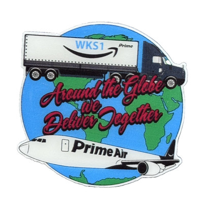 Around the globe we deliver together Amazon WKS1 tom team Peccy Pin
