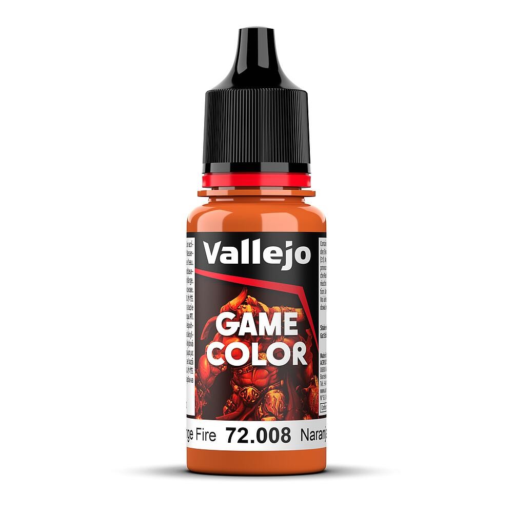 Vallejo Game Color 17ml - Orange Fire - 72.008 - Image 4