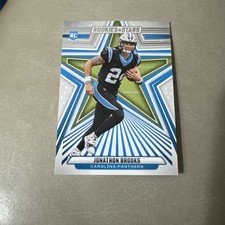 2024 ROOKIES & STARS JONATHON BROOKS BASE FOOTBALL CARD PANTHERS NFL 158 and rc