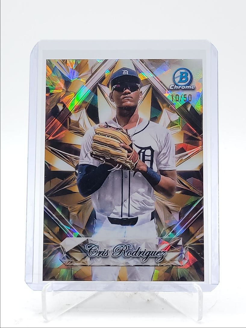 CRIS RODRIGUEZ 2025 BOWMAN CHROME SAPPHIRE SELECTIONS GOLD /50 Q3967