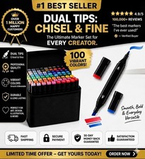 Ultimate 40-168 PCS Dual-Tip Art Marker Set: ...