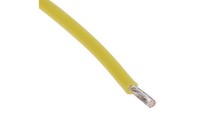 PrzewóD Do UrząDzeń Ptfe Ptfe ŻółTy, 100M 0,6 Mm² 19/0,2 Mm, 600 V, -75→ +200 C.