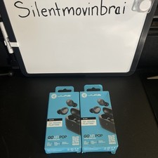  2  JLab Go Air Pop True Wireless Bluetooth Earbuds  Charging Case, Slate