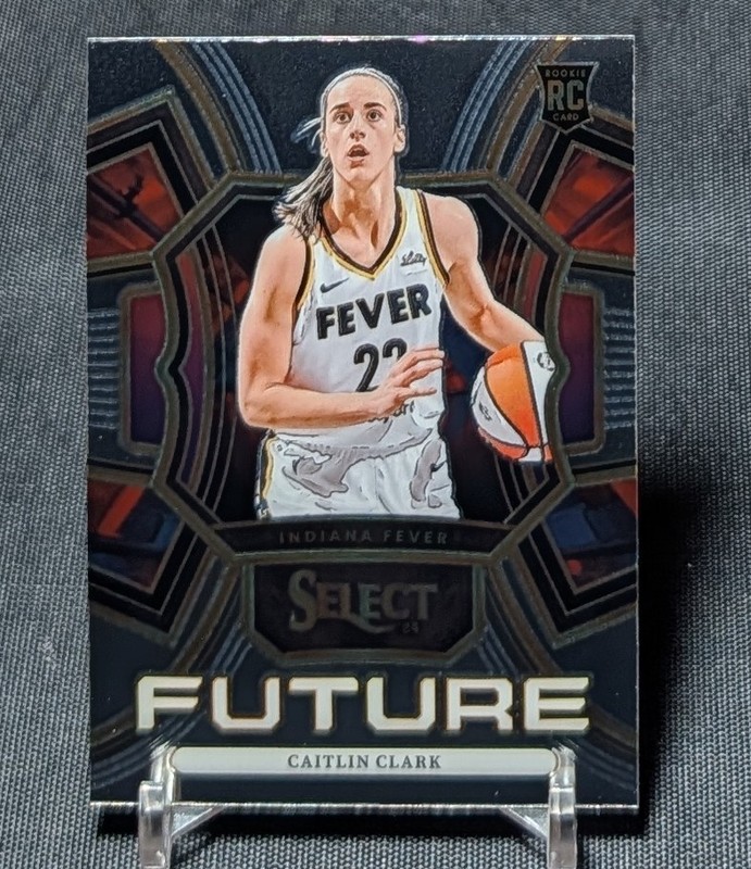 Caitlin Clark Future Rookie RC 2024 Panini Select WNBA Card #4 Indiana Fever