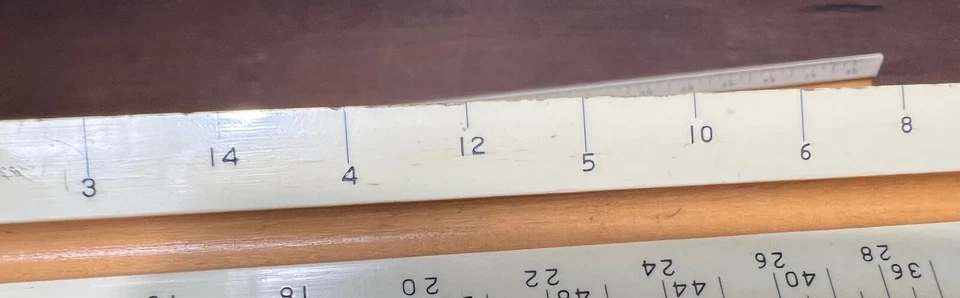 Vintage OCE Elliott INC. 5208 & BK Elliott co. 5204 Triangular 3 Sided Rulers - Image 4 of 4