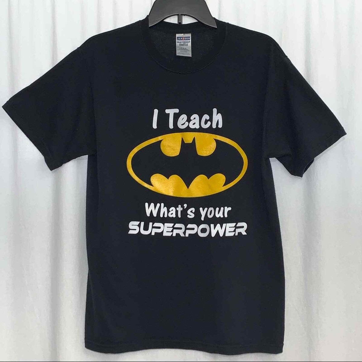 Jerzees Heavy Weight Blend Unisex Teacher Hero T-Shirt Size M | eBay