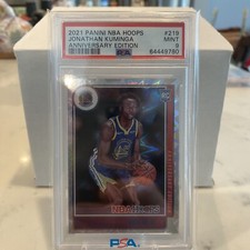 2021-22 NBA Hoops Jonathan Kuminga #219 75th Anniversary Edition PSA 9 Mint Pop4