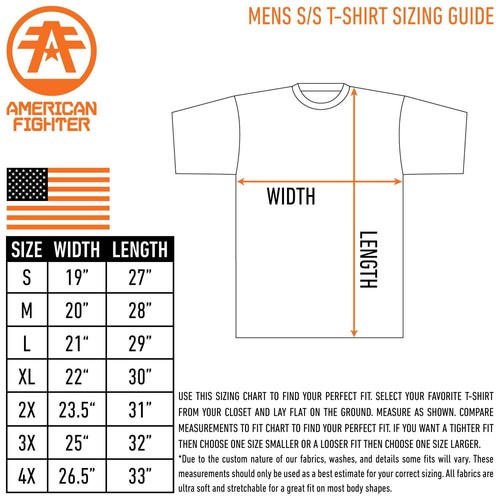 American Fighter Men's T-Shirt Dugger Premium Athletic XS-4XL - Picture 6 of 6