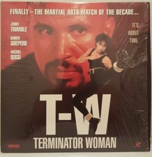 T-W TERMINATOR WOMAN 1993 JERRY TRIMBLE KAREN SHEPARD MICHEL QISSI LASERDISC
